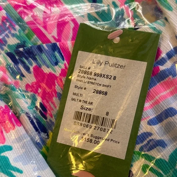 Lilly Pulitzer Shelli Stretch Shift Dress in Salt in the Air - Picture 2 of 4